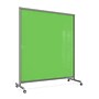 Ghent EZ Magnetic Glass Mobile Dry-Erase Whiteboard, Aluminum Frame, 75"H x 62"W, Green (EZ1MA7562GN)~#|#~5F06D0DC-7F20-453A-BAA18B55F8EBEA30_sc7
