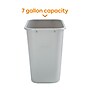 Coastwide Professional™ Indoor Trash Can Without Lid, Gray Soft Molded Plastic, 7 Gallon (CW56431)~#|#~5F0AF91D-78D0-4009-B480B691477CD322_sc7
