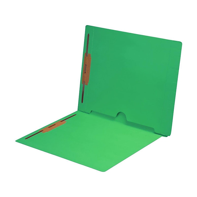 Medical Arts Press End Tab File Folder, Straight Cut, Letter-Size, Green, 250/Box (S-09019-GRN-B) image 1