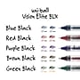 uni-ball Vision Elite Rollerball Pens, Bold Point, Blue/Black Ink, 4/Pack (67182)~#|#~5F0BEA32-521A-473C-98C7CBFFBC956AD8_sc7