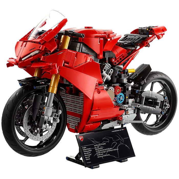 LEGO Technic Ducati Panigale V4 S Motorcycle, 1603 Pieces (42202