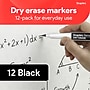 Staples Remarx Dry Erase Marker, Ultra Fine Tip, Black, 12/Pack (ST62957)~#|#~5F0DEDBF-29CE-40E6-A8C0EF3A34695C09_sc7