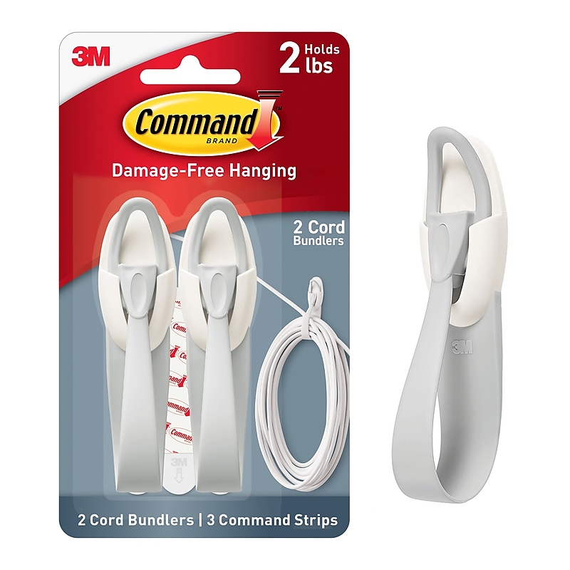 Command Cord Bundlers, White, 2 Bundlers (17304-ES) image 1