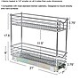 Household Essentials Glidez Multipurpose Steel Pull-Out Storage Organizer, 2-Tier Design (HHC20721-1)~#|#~5F0F9FB9-4B4D-4CCC-BE968B31F02AC773_sc7