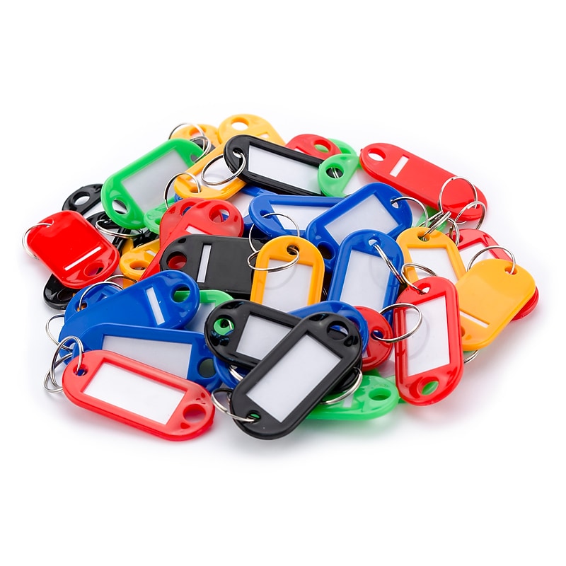 Barska 50 Key Multi-Purpose Key Tags, Assorted Colors (AF12496) image 1