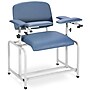 Viva Comfort Extra Wide Adjustable Bariatric Phlebotomy Blood Drawing Chair, 500 lbs. Capacity, Blue (ADI997-01-BLU-HD-MK)~#|#~5F11F840-3502-4C14-9514A106523D7CB6_sc7