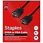 Staples TECH 6 ft. SVGA to VGA Audio/Video Cable, Male to Male, Black (ST62470)~#|#~5F1264CE-BE10-43CD-B4537DE6D7E24579_sc7