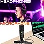 Delton M201 RGB Condenser Microphone for Recording, with ANC Bluetooth Computer Headphones Podcast Kit, Black (DRU3000BD2)~#|#~5F12AE67-F0E2-44F7-9CDC531D186906EE_sc7