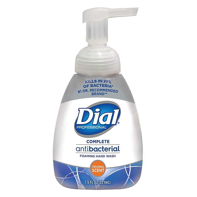 Dial Complete Antibacterial Foaming Hand Soap, Original, 7.5 Oz. (02725/02936) image 1