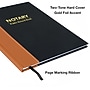 Global Printed Products Hardcover 8.5" x 11" Notary Journal, Black/Tan, 2/Pack (GPP-0094-A)~#|#~5F14B89E-400C-4CB2-948D156C8BAA187F_sc7