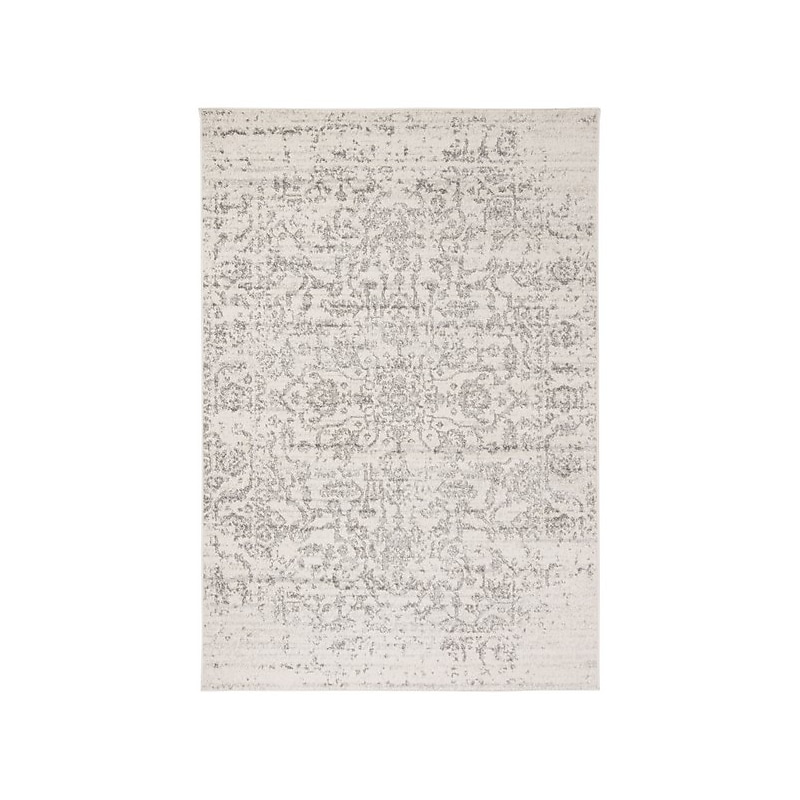 Safavieh Madison Collection 5' 3" x 7' 6" Rectangle Indoor Area Rug, Machine Made, Silver/Ivory (MAD603G-5) image 1