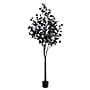 Nearly Natural Pre-Lit Artificial Halloween Black Eucalyptus Tree, 7' (T5224)~#|#~5F15A368-4F7B-49FA-B03990B57DE4936B_sc7