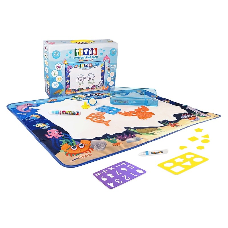 Tytan Toys Water-Based Doodling Activity Mat, Under-the-Sea Theme (ACTYT009) image 1