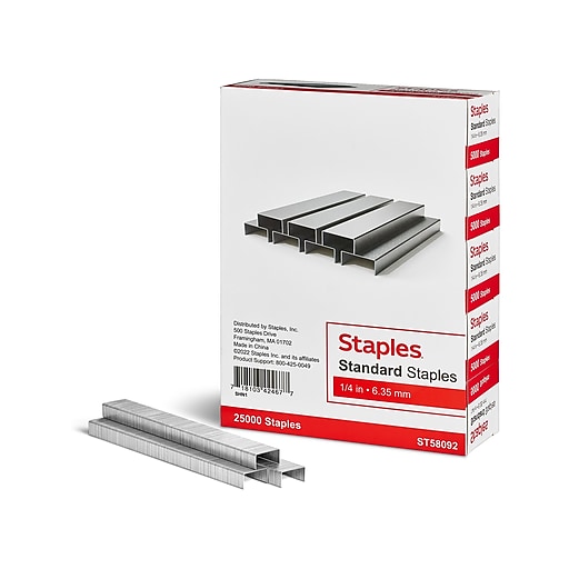 Office Depot Brand Standard Staples 14 5000 Staples Per Pack Box Of 5 Packs  - Office Depot