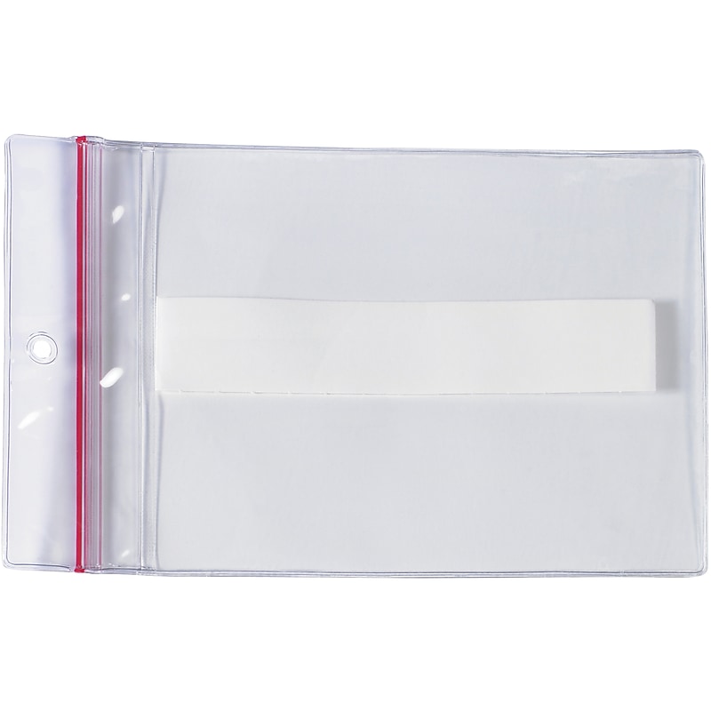 Partners Brand Superscan Vinyl Envelope, 4" x 6", Clear, 25/Carton (LH236) image 1