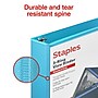 Staples 1 1/2" 3-Ring View Binders, D-Ring, Light Blue (58686)~#|#~5F1FBDBD-1D86-452E-983F04BF21F30C14_sc7