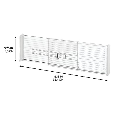 iDESIGN Linus Expandable Drawer Divider Clear Set of 2 - Thumbnail 2