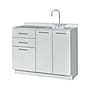 Viva Comfort 36.75'' Exam Room Storage Cabinet With Right Sink, 2-Shelves, 3-Drawers, Gray (ADIME902-BASE-42-RS-GRY-MK)~#|#~5F212281-9BE8-4D3A-92A2927F6755946C_sc7
