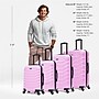 InUSA Endurance 4-Piece Hardside Spinner Luggage Set, TSA Checkpoint Friendly, Pink (IUENDSMLXL-PNK)~#|#~5F26EA53-A4A2-4810-92F1D2170A8C6017_sc7