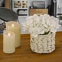 National Tree Company 10" White Hydrangea Bouquet in White Basket (MT81-01326GWH-1)~#|#~5F28AF46-F2FE-4EB5-9BB69838A28036DE_sc7