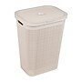 Mind Reader 15.85-Gallon Hamper with Lid, Plastic, Ivory (60FABHAMP-IVO)~#|#~5F2A4200-037F-485E-A4185A7467BF8A5C_sc7