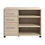 Bush Business Furniture Hustle Office Storage Cabinet with Wheels, Natural Elm (HUF140NE)~#|#~5F2B3874-010B-4F71-8FA6D8082F2B96D7_sc7