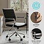 Martha Stewart Piper Faux Leather Swivel Executive Chair, Black/Polished Nickel (CH2209212BK)~#|#~5F302895-DFC8-4928-844E76CF338726D0_sc7