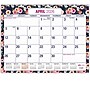 2026-2027 Excello Brands Large Print  22" x 17" Academic Monthly Desk Pad Calendar, Navy Floral (DP-AY26-2217-84)~#|#~5F321DD9-E085-465E-B888E101DDEFBA7D_sc7