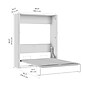 Bestar Avalon 67W Queen Murphy Bed, High-Gloss White~#|#~5F3A339C-6914-4F8D-82D6BE3DE3E25662_sc7
