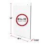 Deflect-O Document Holder, 8.5" x 11", Vertical, Wall Mounted, Clear Acrylic (878201)~#|#~5F3E4A8A-EE22-4D44-8402DDF8CBC6E66F_sc7
