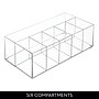 iDESIGN Stackable Plastic 6-Compartment Desk Organizer, Clear, 2 Piece (29108M2)~#|#~5F487A8E-223D-4825-89A84F91367ACB43_sc7