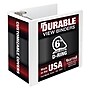 Samsill Titan Heavy Duty  6" View Binder, D-Ring, Made in USA, White (16427)~#|#~5F48FE68-E7B4-414E-AC85A06BB5D03E9C_sc7