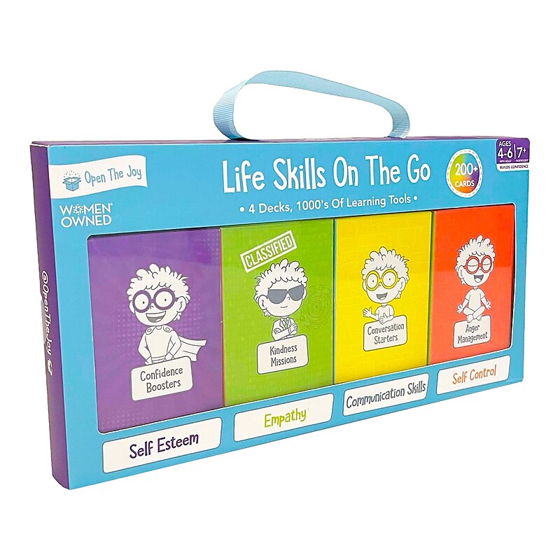 Open the Joy Life Skills on the Go Activity Cards, Assorted Colors (LSOTG) image 1