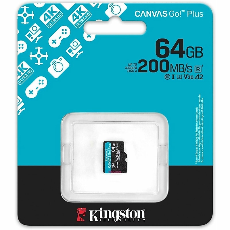 Kingston Canvas Go Plus microSDXC Card 64GB image 1