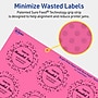 Avery Laser/Inkjet Round Multipurpose Labels, 2" Dia., Bright Pink, 240/Pack (94501)~#|#~5F51ADFA-F589-4D89-B4E8966058BC2131_sc7