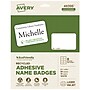 Avery EcoFriendly Sticker Name Tags/Labels, 2 1/3" x 3 3/8", White, 10 Sheets/Pack, 80 Labels/Pack (48395)~#|#~5F5415B7-F730-4154-9FA859C6931A665C_sc7