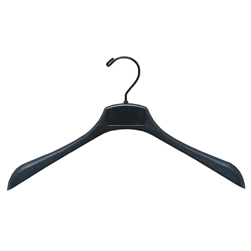 Nahanco 17" Contour Coat Hanger, Black, 100/Box (NHC17) image 1