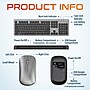 Delton K100 Wireless Slim Computer Keyboard and Mouse Combo, Silver (DKML100-WB)~#|#~5F56442E-3BA4-4B0B-A79EE855DC627DC3_sc7