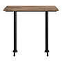 Flash Furniture TopGuard 48" x 30" Rectangular Wood Dining Table with X-Base, Natural/Black Base (ST3048NATT0522B)~#|#~5F57132E-F2C2-41D2-92688FBC7E223FE2_sc7