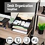 Mind Reader 5-Compartment Plastic Desk Tray, Black (ANCHBOX5-BLK)~#|#~5F5B2535-5404-4B6D-95EC87A75A39D038_sc7