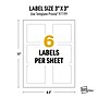 Avery UltraDuty Square Multipurpose Labels, 3" x 3", White, 3000/Box (97199)~#|#~5F656A7B-CCDC-4BA0-8482EC39087D9121_sc7