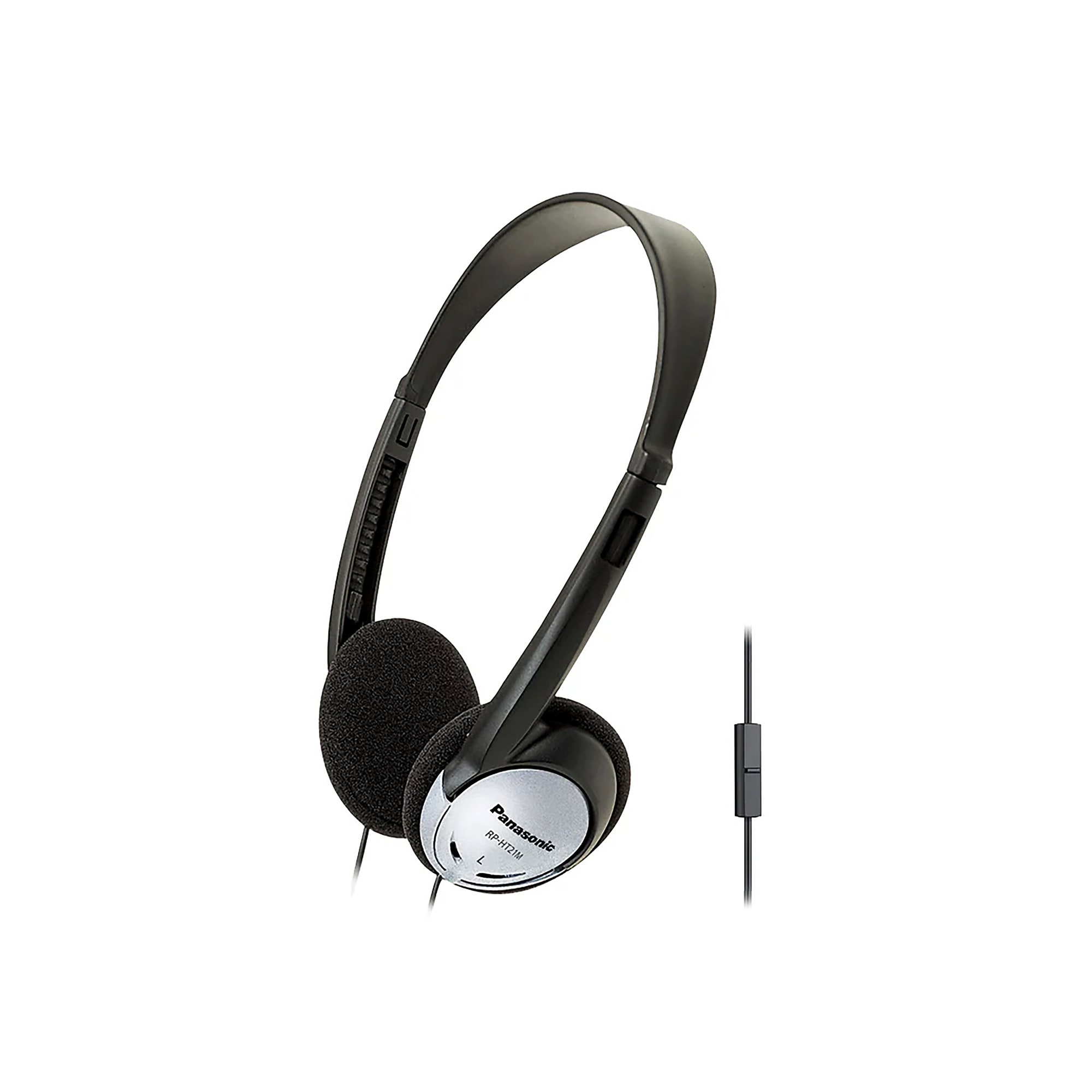 Panasonic On-Ear Headphones, Black & Silver (RP-HT21M) Sansujyuku sansujyuku.com