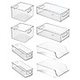 iDESIGN Small Stackable Plastic Storage Bin, Clear, 8/Pack (28489C8)~#|#~5F74A4A7-D051-44B6-A822F5385C60F185_sc7