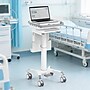 Mount-It! MedHub Powered Compact Medical Cart Workstation with Power Kit and Built-In Power Strip, White/Gray (MI-16056)~#|#~5F7642D4-9A43-4340-9DA755D12DC0D490_sc7