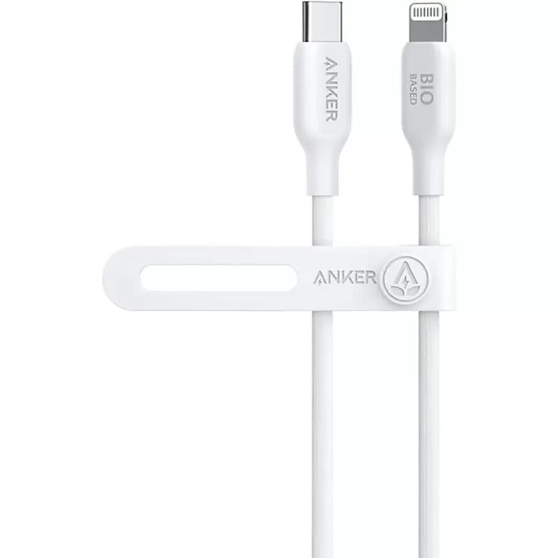 Anker 542 Lightning to USB-C Charging Cable, 3 ft., White (A80B5H21-1) image 1