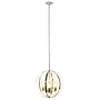 Lalia Home 3-Light 18" Adjustable Globe Hanging Metal and Clear Glass Ceiling LED Pendant, Gold (LHP-3010-GL)~#|#~5F83CF96-9C3B-4AD6-B304EE066453A3B7_sc7