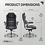 Sharper Image S-650 Heated Ergonomic Faux Leather Swivel Executive Massage Chair, Black (53489-BLK)~#|#~5F891DE4-B85D-4791-8B52F703D8917577_sc7