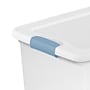 Sterilite 25 Quart Latching Storage Bin with Lid, Plastic, White, 6/Carton (14958006CT)~#|#~5F8AC0F5-68C4-4DB6-8D0C34D0F276D4E5_sc7