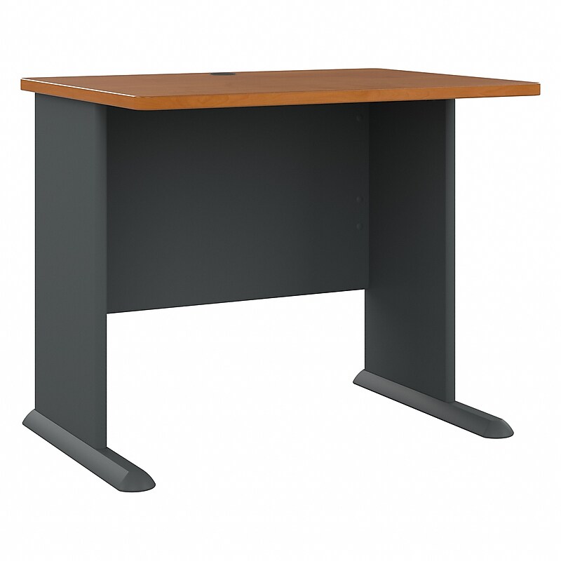 Bush Business Furniture Cubix 36"W Desk, Natural Cherry/Slate (WC57436) image 1