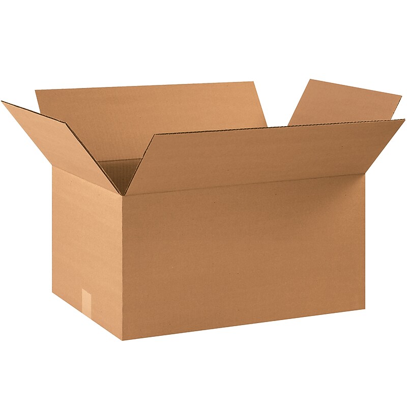 22" x 14" x 10" Shipping Boxes, 32 ECT, Brown, 20/Bundle (221410) image 1